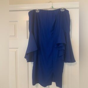 Sexy Royal Blue Off-Shoulder Cocktail Dress